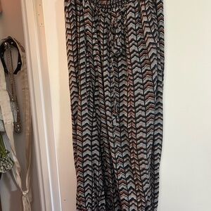 Anthropologie Chevron Patterned drawstring Joggers size XL